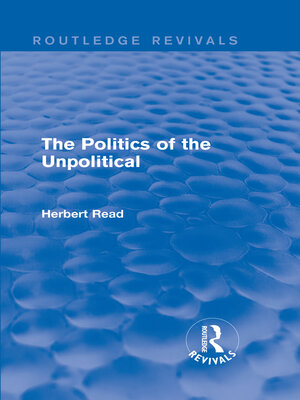 cover image of The Politics of the Unpolitical